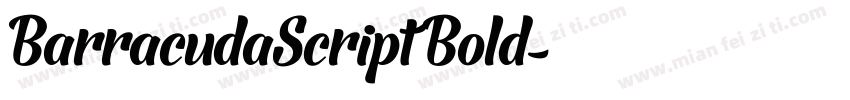 BarracudaScript Bold字体转换